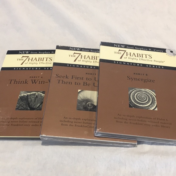 Stephen R Covey 7 Habits of Highly effective People Audio CDs Habits 4-5 & 6 NEW - Picture 2 of 9